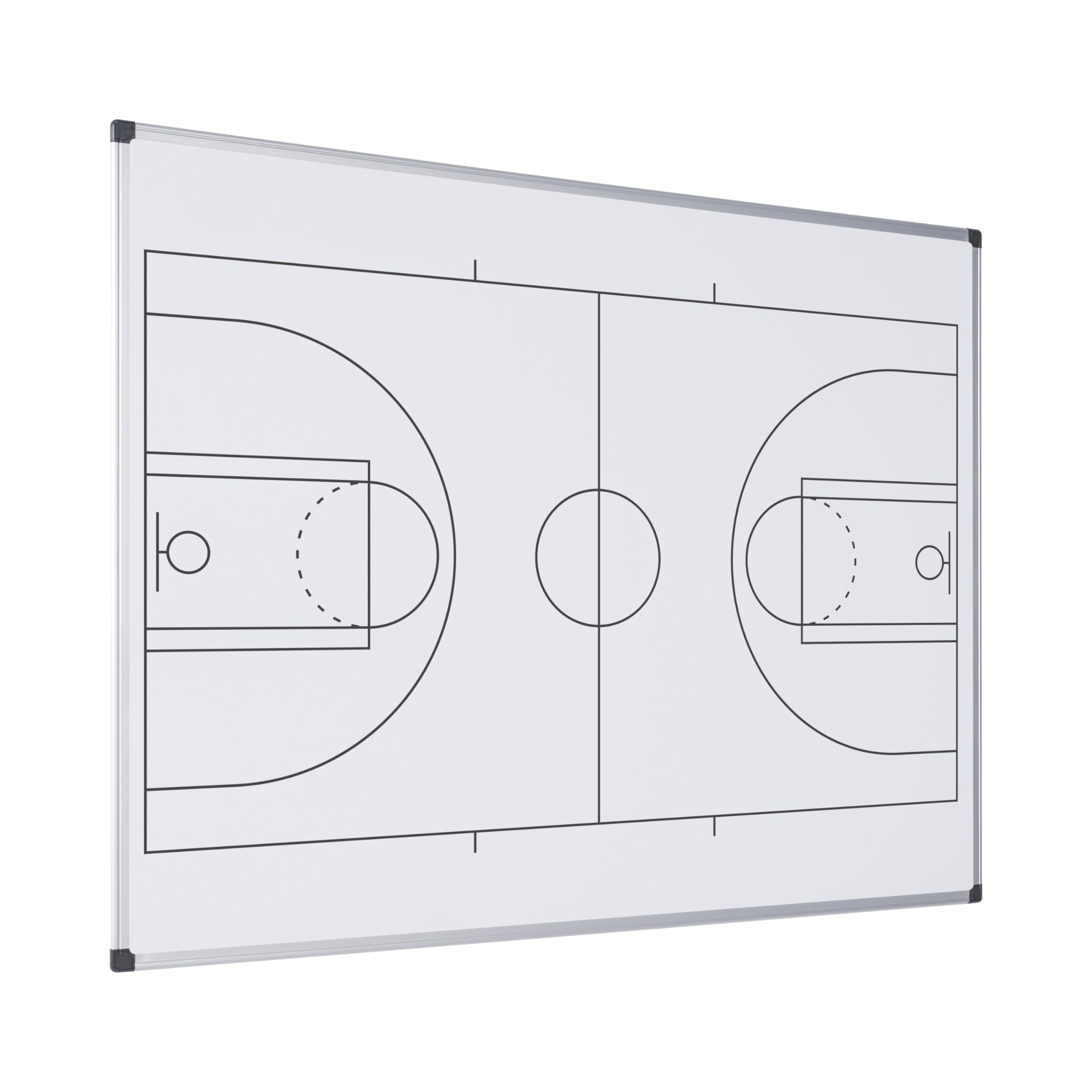 Bi-Office Maya Pizarra magnética de baloncesto A3 acero lacado marco aluminio