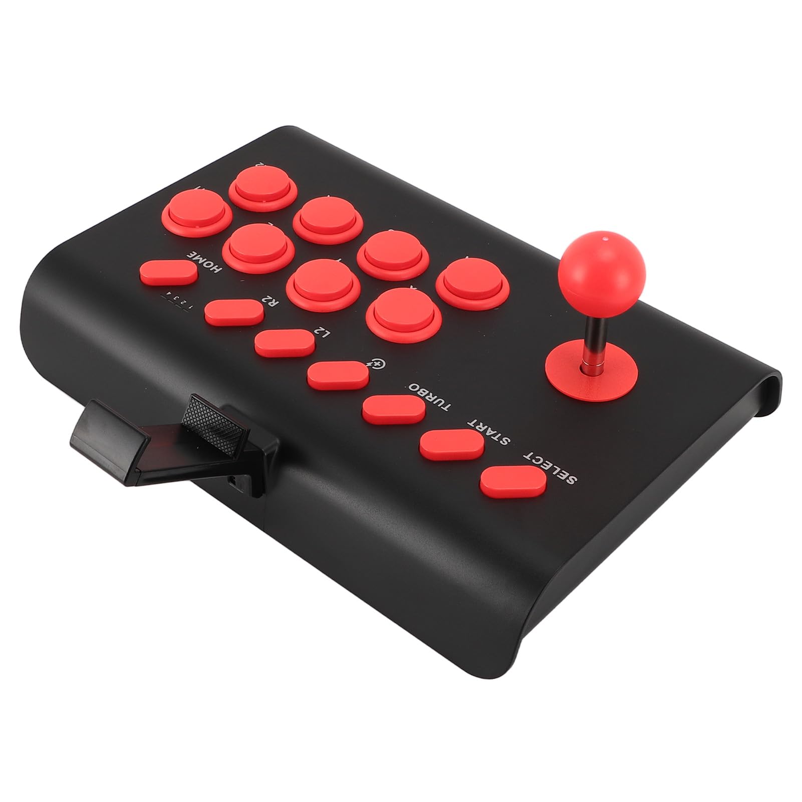 Tangxi Controller di Gioco di Combattimento, Game Pad di Combattimento Batteria a Lunga Durata Wireless con e Macro per IOS (BLACK)