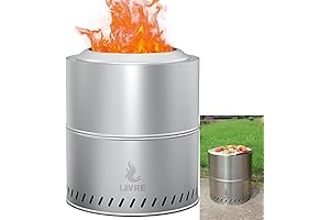 15.3 Inch Smokeless Fire Pit, Perfect for Cozy Outdoor Gatherings