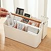 Vidifor Large Plastic Portable Caddy with Handle, Storage Organizer Bin with Adjustable Dividers for Art Supplies, Crafts, Colored Pencils, Makeup Desk #3