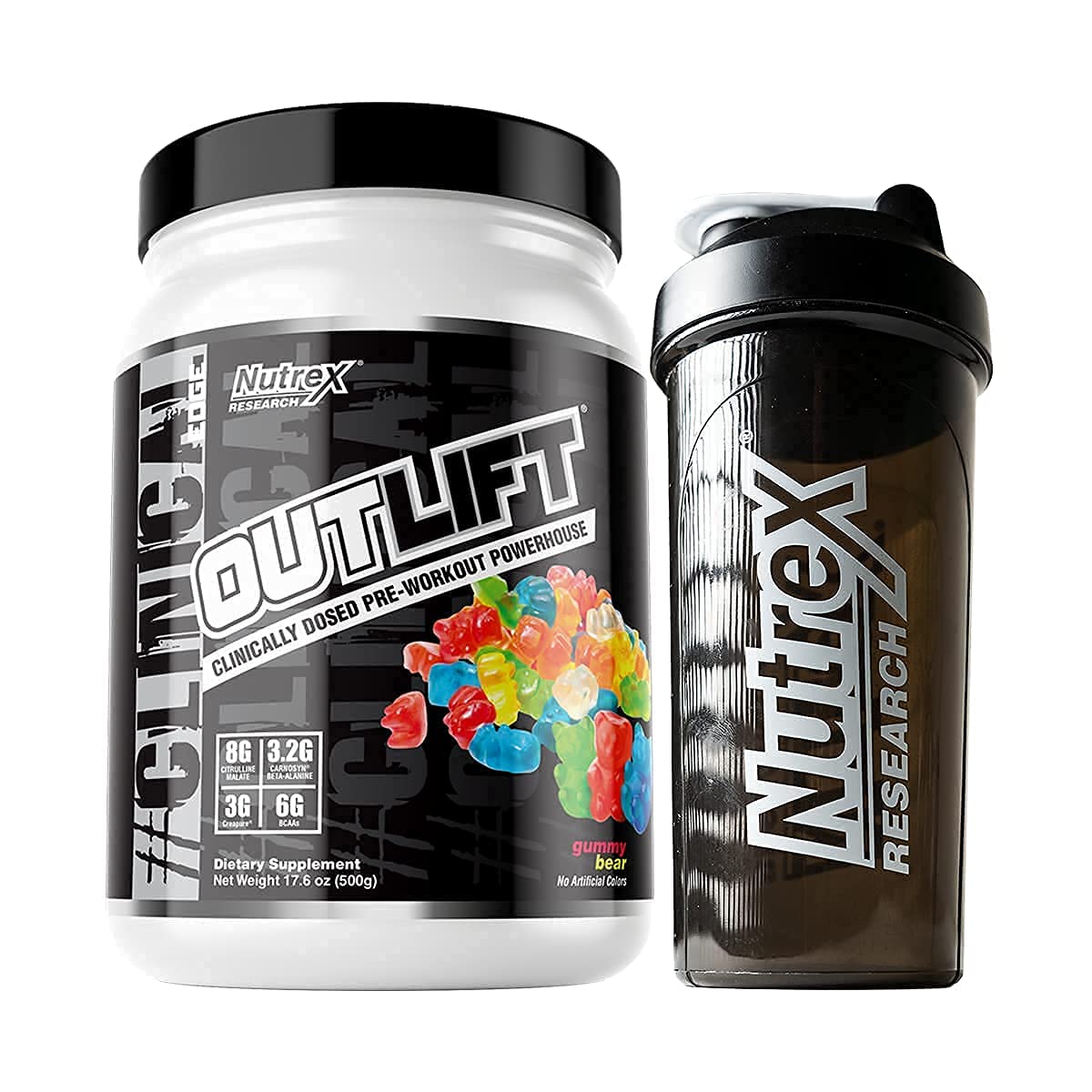 Nutrex Research Oulift Clinically Dosed Pre Workout Powder | Citrulline, BCAA, Creatine, Beta-Alanin
