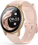 Smart Watch pour les femmes hommes, AGPTEK 5ATM Montre Fitness Tracker imperméable à l'eau.Smartwatch avec moniteur de fréquence cardiaque. Notification pour Android iOS Téléphones (Rose Gold)