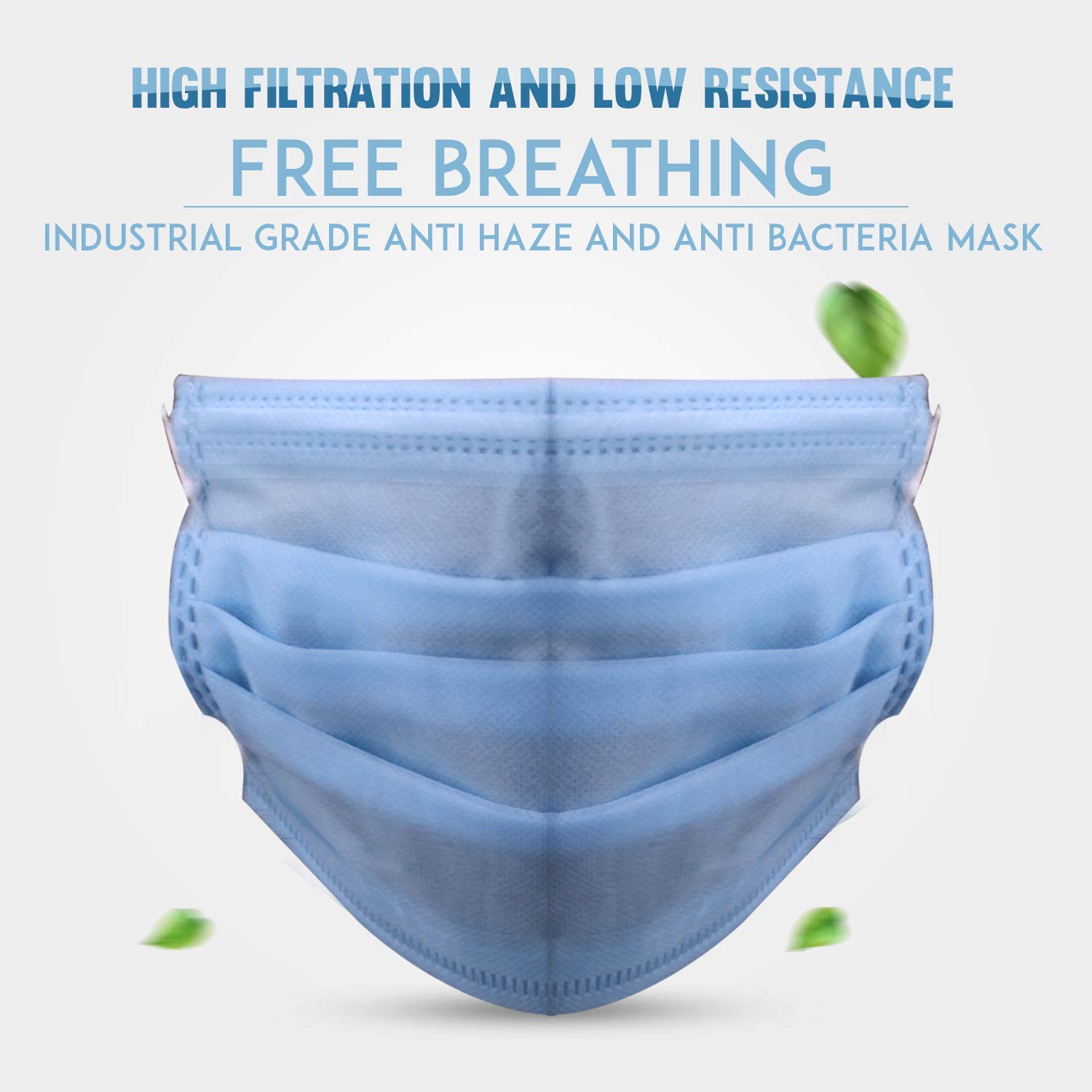 ORILEY AYURVEDA OA0016 3 Ply Surgical Face Mask Disposable 25 GSM BFE & PFE≥95% UV Sterilized CE Certified Skin Friendly Latex Free Fabric (100 Pcs) 2