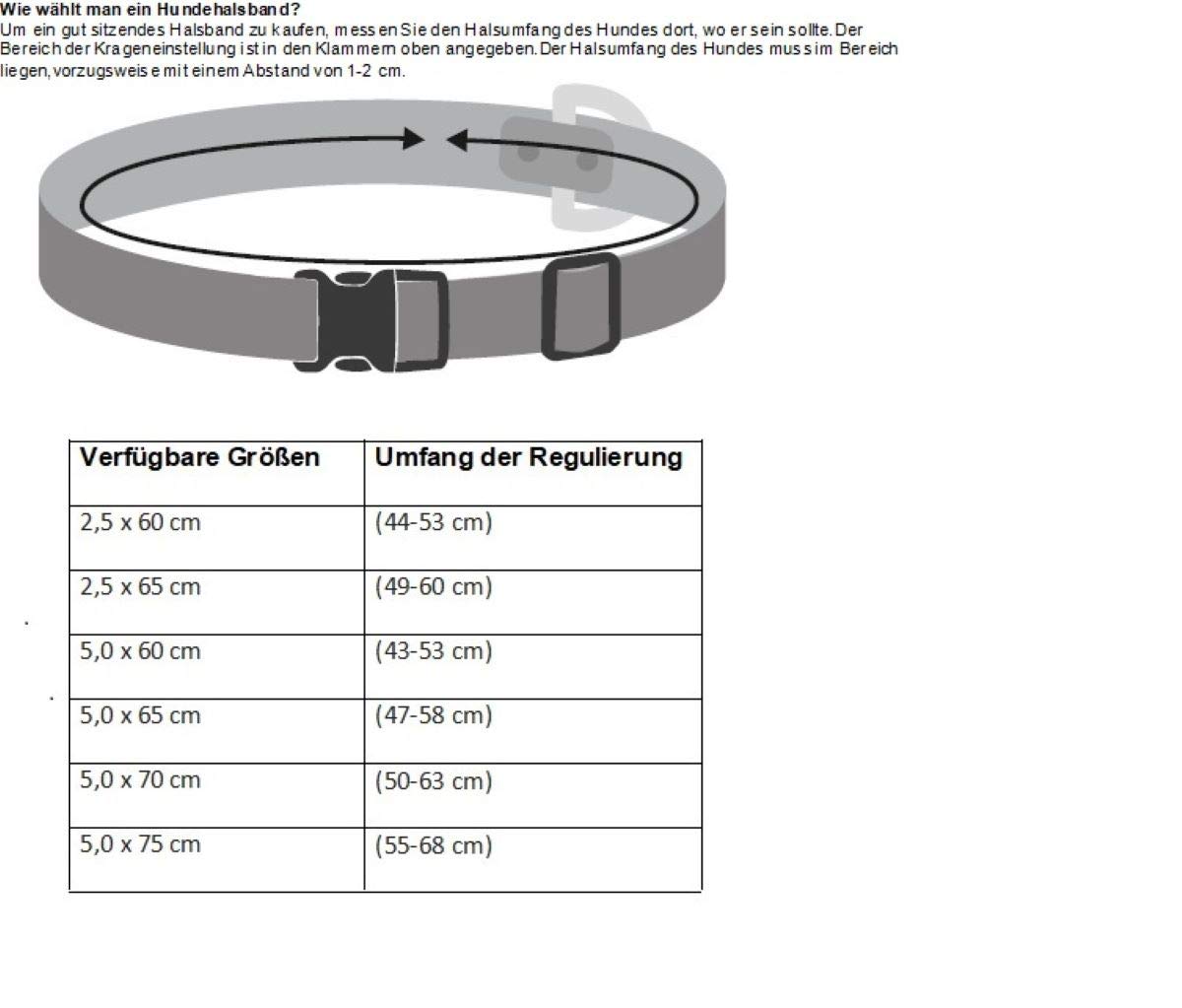 Dingo Halsband für große Hunde Halsband aus gewachstem Leder mit Griff aus natürlichem Rindsleder, Soft-Leder-Kollektion 5,0 x 75 cm Halsgröße 55-68 cm 13107