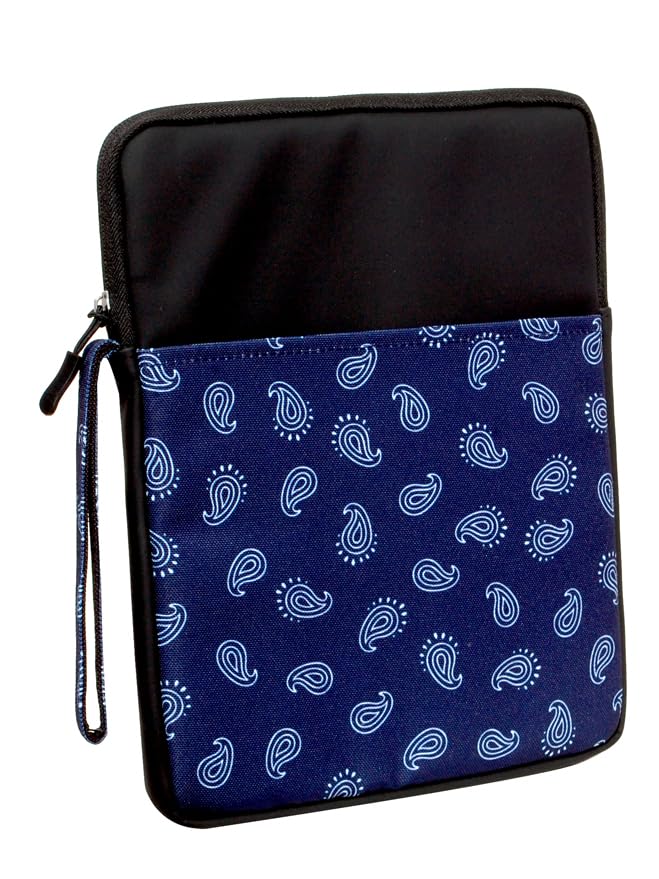 Image of ProElite Tablet Sleeve Case Cover for Upto 11.5 inch for iPad 10.2 /Air 10.9 /Pro 11 / Samsung /Lenovo /Galaxy Tab A9 Plus /S8 /S9 /Realme Pad /Honor Pad X9 /Xiaomi Mi pad 7 /Redmi Pad /Oneplus Pad, Black Motif