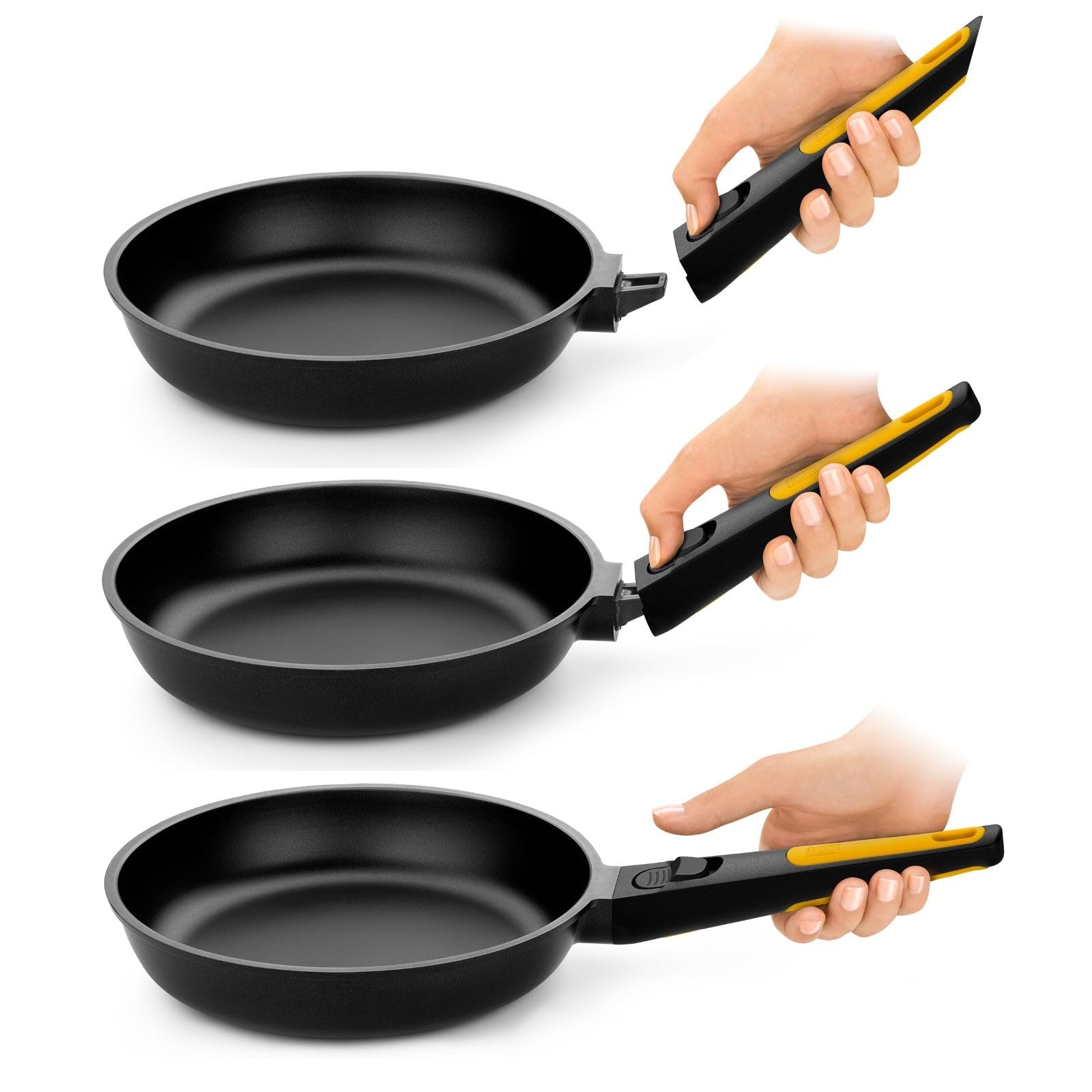 BRA Fast Click Padella 20cm Alluminio Fuso Antiaderente Full Induction