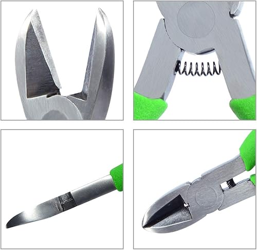 Miniatura 55 de SPEEDWOX Mini alicates de punta larga de 5-1/2 pulgadas, alicates de punta de cadena con cortador de alambre, cortadores laterales de nariz de aguja