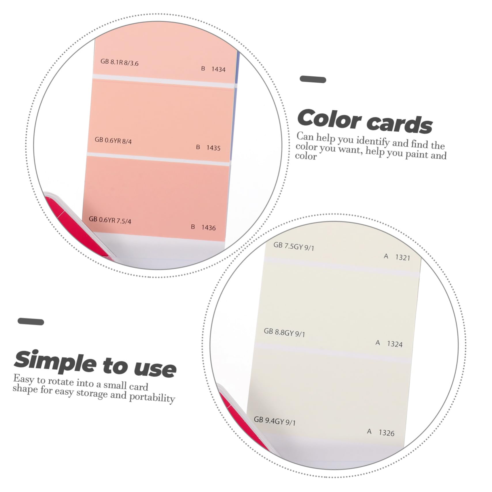 HOLIDYOYO Nuancier Peinture Portable Couleurs Standard Pour