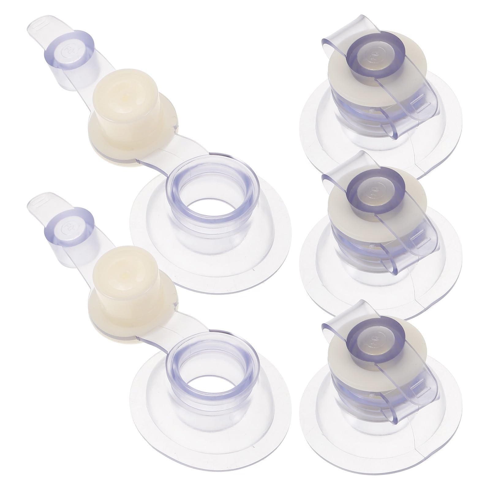 Obuyke 5Pcs Air Valve Caps for Inflatable Mattress and Pool Float, Anti-Leak Replacement Valves for Blow Up Kayak and Airbed, Secure Seal Air Nozzle Covers for Camping Use