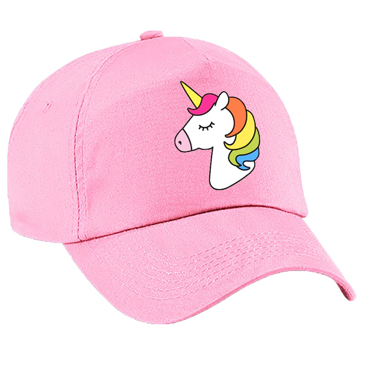 4sold Gorra de béisbol de unicornio para niñas, gorra de verano para niños, gorra deportiva ajustable para niñas