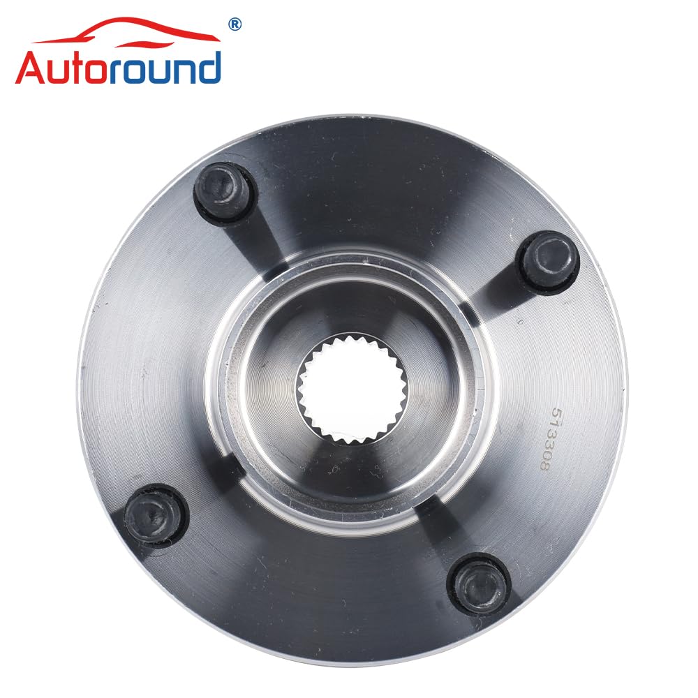 Front Wheel Bearing Hub Assembly – Fits 2007-2010 Nissan Versa WITHOUT ABS, 4-Lug, 2-Piece Set