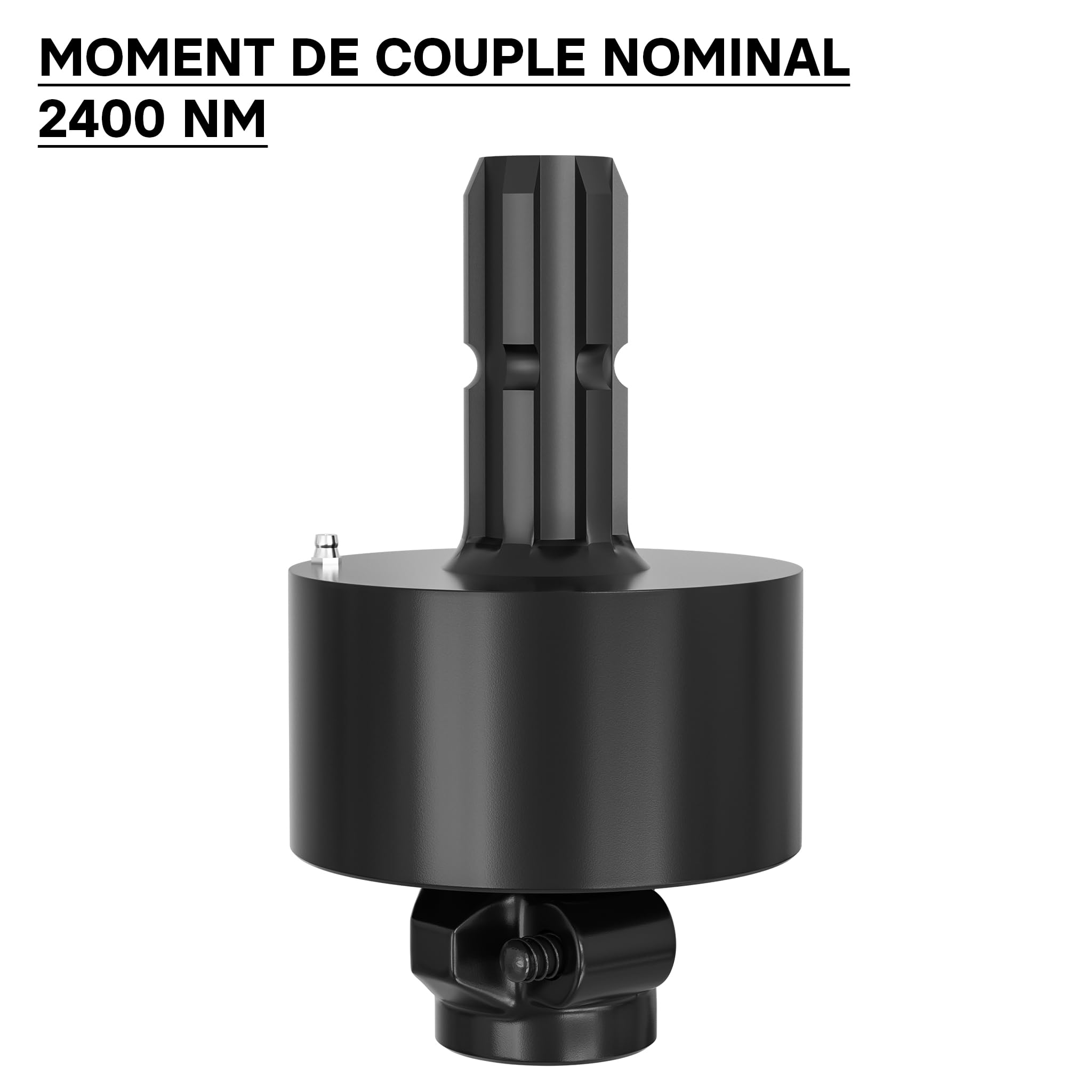 WilTec Embrayge à Roue Libre Arbre Cardan 201mm Filet Mâle Femelle 1 3/8