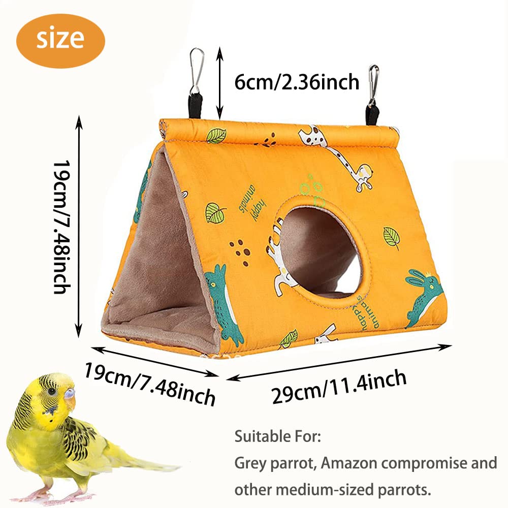 Hiver Chaud Perroquet Hamac, Nid D'oiseau Chaud Doux, Hamac en Peluche Suspendu, Cage Tente pour Perruche, Hiver Chaud Cage Perroquet, pour Cacatoès Gris, Perroquets de Taille Moyenne Et Grande