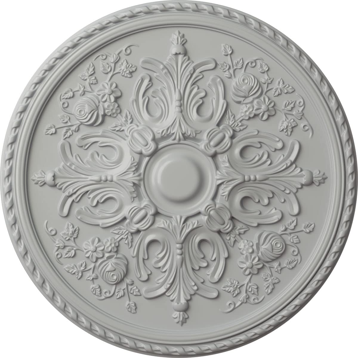Médaillon plafond Bradford cuivre antique 32 pouces pour décoration moulure