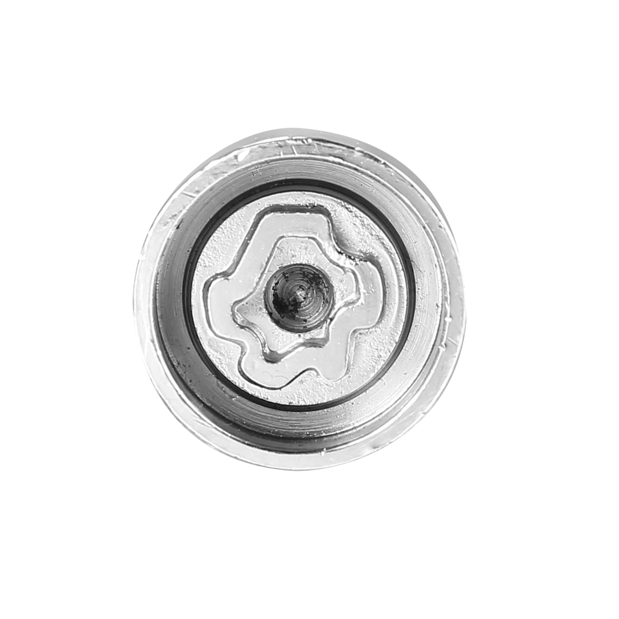 X AUTOHAUX 530 Clé Démontage Écrou Antivol Roue Pour VW Touareg 1pc | Métal, Argenté, Pour VW Scirocco Magotan Phaeton Tiguan, 4.1x2.9cm, Int. 2.4cm, Antirouille, Durable