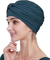 Vista 21 de Alnorm Gorro de quimioterapia, sombrero de viscosa para mujer, turbante para la cabeza para mujer