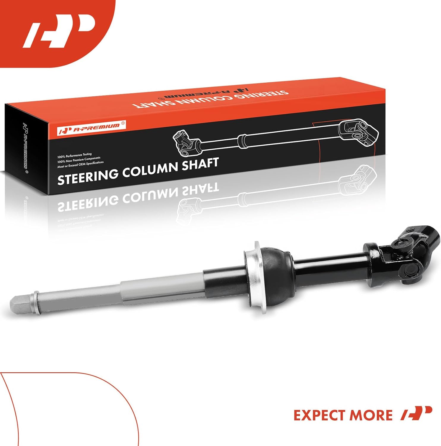 A-Premium Upper Intermediate Steering Shaft Steering Column Shaft Compatible with Ford Crown Victoria 2005-2011, Lincoln Town Car 2005-2011, Mercury Grand Marquis 2005-2011, Replace # 5W1Z3B676AB