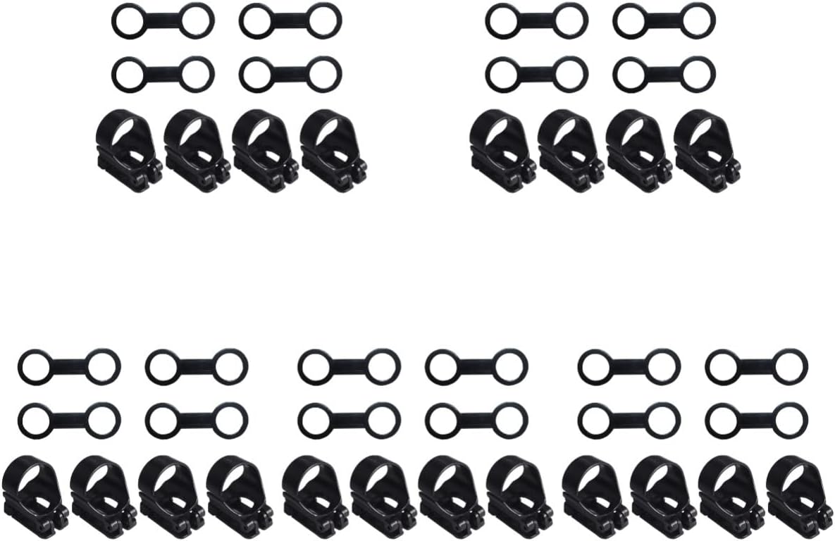 5sets Snorkeling Accessory Snorkel Retainer for Diving Gear Snorkel Mask Straps Keepers Fixator Quick Release Buckle Compact for for Divers