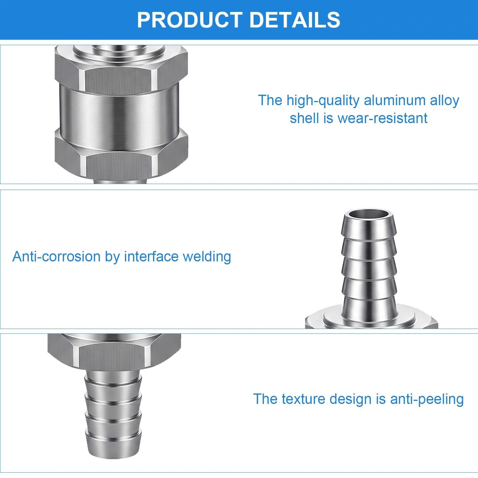 Zawór zwrotny aluminium 6 mm 8 mm 10 mm 12 mm zawór jednokierunkowy do samochodu, motocykla, łodzi, oleju napędowego i benzyny, wysokiej jakości zawór zwrotny do systemów paliwowych niskociśnieniowych