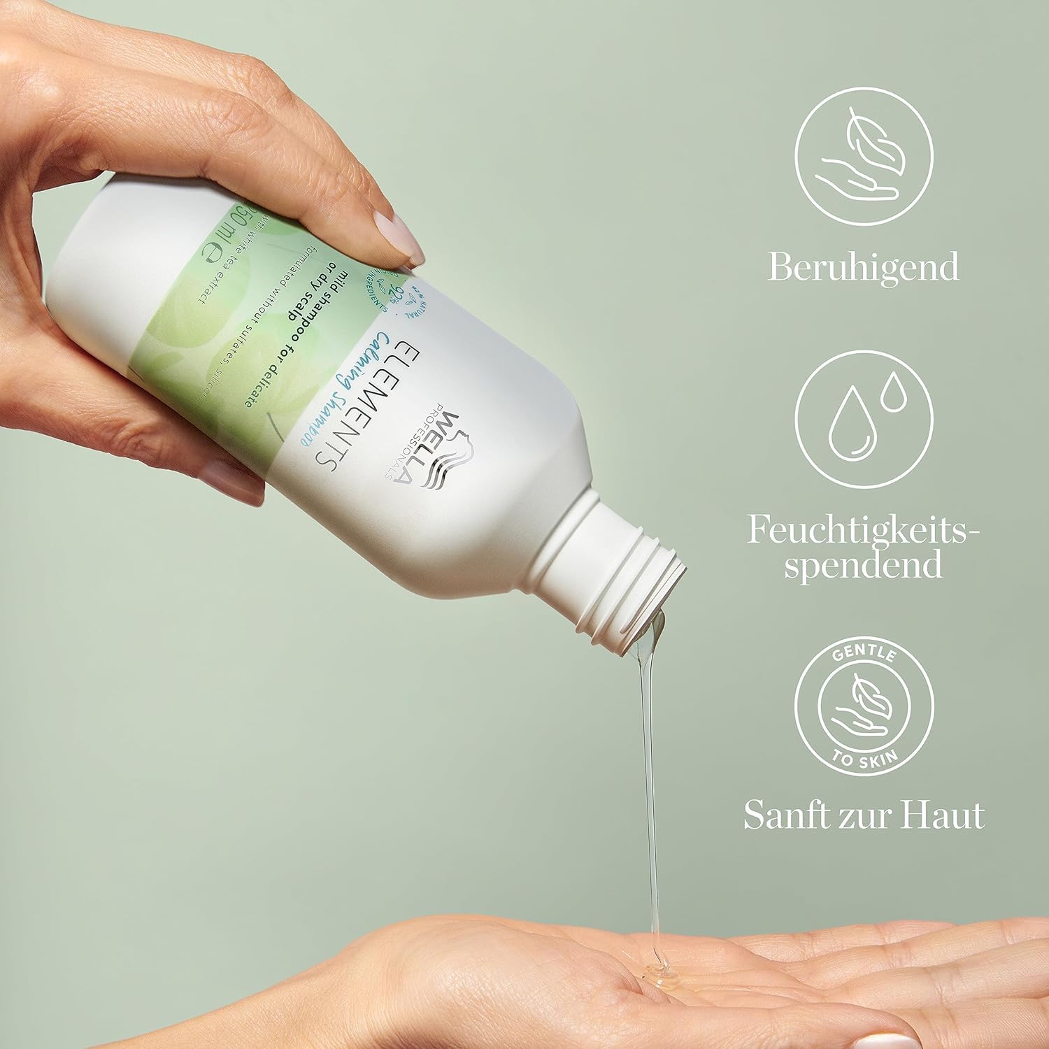 Wella Professionals Elements Vorteils-Set – natürlich beruhigende Pflege für Haar und Kopfhaut – 1 L Shampoo, 1 L Conditioner und 150 ml Haarmaske