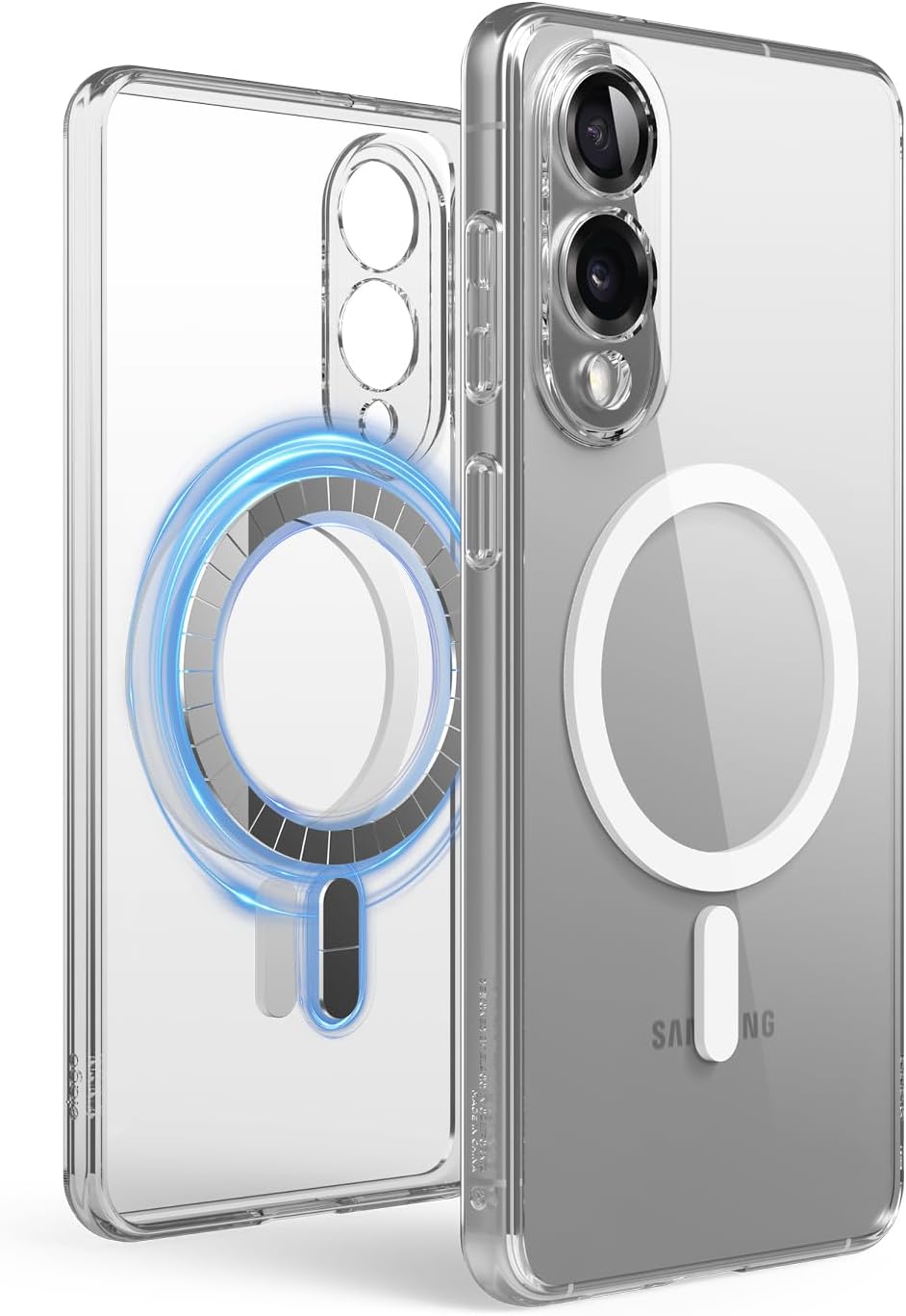coque Samsung s25 Edge – elago Coque magnétique hybride transparente compatible avec Samsung Galaxy S25 Edge, magnétisme puissant pour chargement sans fil, protection et précision, PC/TPU, coupe fine, antichoc (transparent)