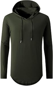AIYINO Men's S-5X Short Sleeve Fashion Athletic Hoodies Sport Sweatshirt Hip Hop Pullover