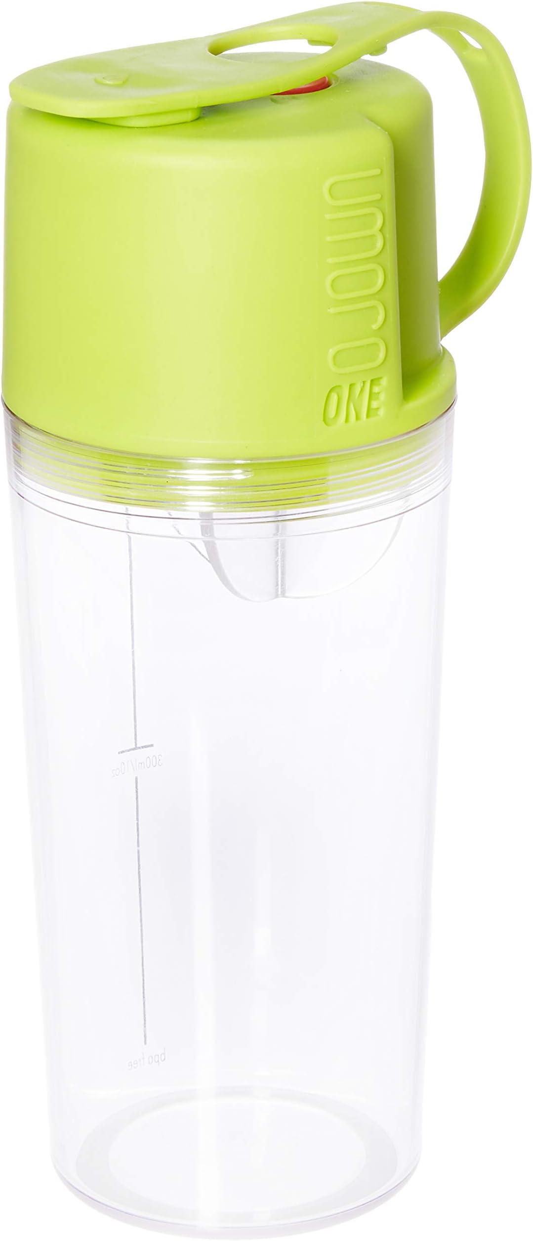 V3: The 3 in 1 BPA-Free Protein Shaker + Water Bottle and Convenient 50cc Top-End Storage Compartment for Protein Powder + Supplements with 100% Leak Proof Design, 20oz - Volt Green
