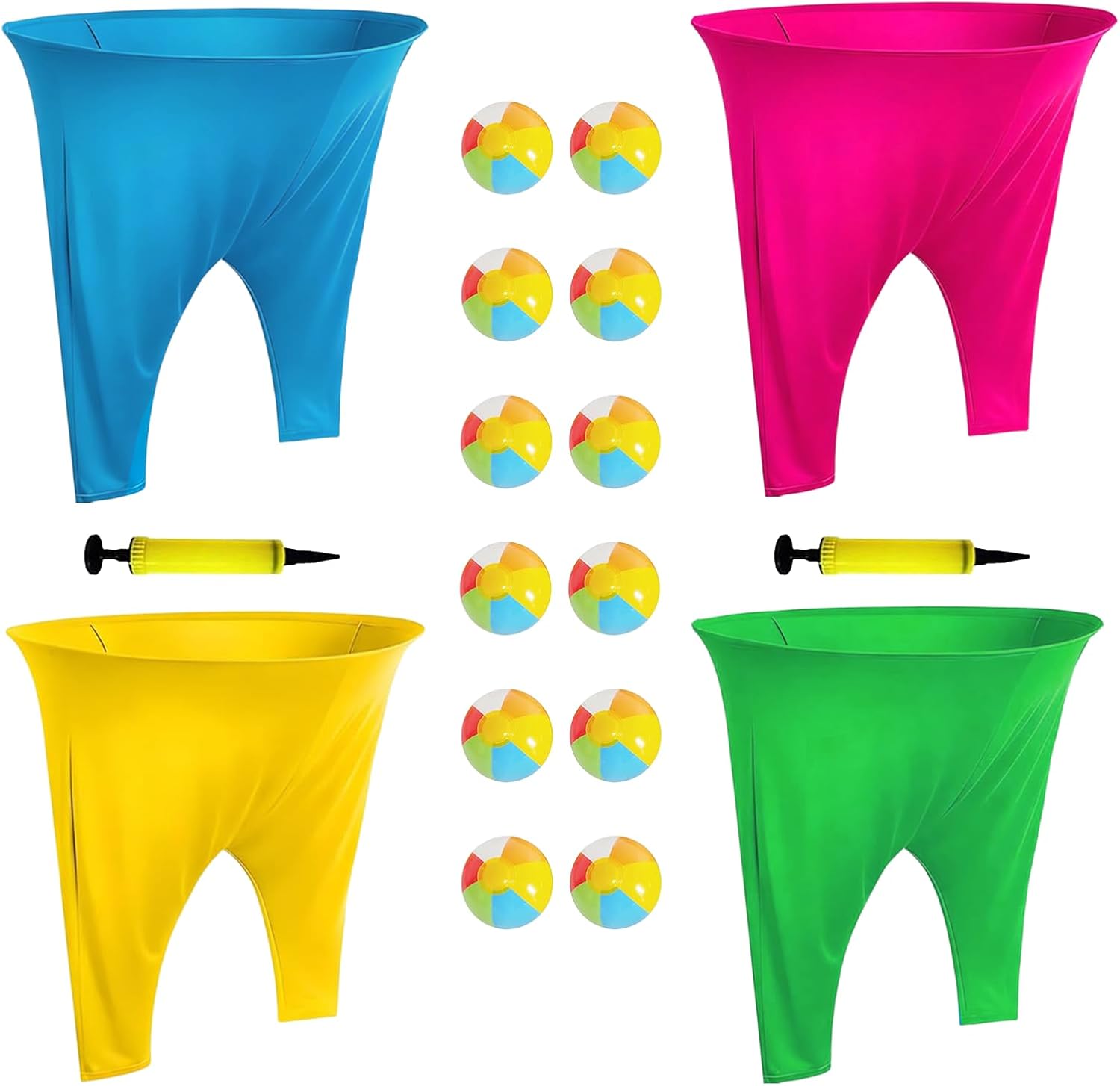 Granny Pants Yard Game, Granny Pants Outdoor Party Game Granny Pants Outdoor Game with Bouncy Balls and Pump Fun Family Reunion & Adult Yard Games for Groups