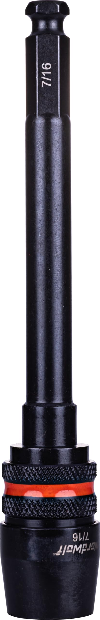 NordWolf 6-11/16" (170mm) x 7/16" Quick Lock Drill Bit Extension, Fits All 7/16" Hex Shank Power Bits & Drills, Impact Grade Bit Holder for Impact
