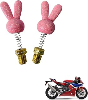 2pcs motorcycle mirror plugs Compatible with Honda CBR1000RR-R Fireblade SP,personalized decoration, with soft cushioning rubber,tuning decorative accessories(pink)