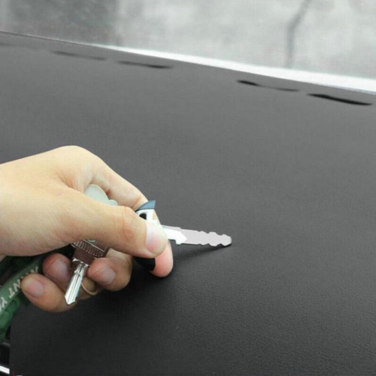 Dashboard Cover Leather Dash Cover Mat Pad Center Console Protector Sun Dash Mat for Mazda 3 2010 2011 2012 2013 Black