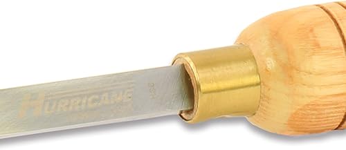 Miniatura 3 de HTT-116, acero de alta velocidad, cincel sesgado de 1/2" para torneado de madera