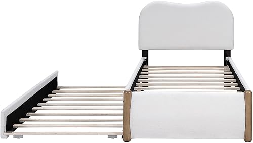 Miniatura 57 de SOFTSEA Cama de plataforma tapizada tamaño Queen con cajón de almacenamiento, marco de cama tapizado con cabecera con respaldo de alas, soporte de