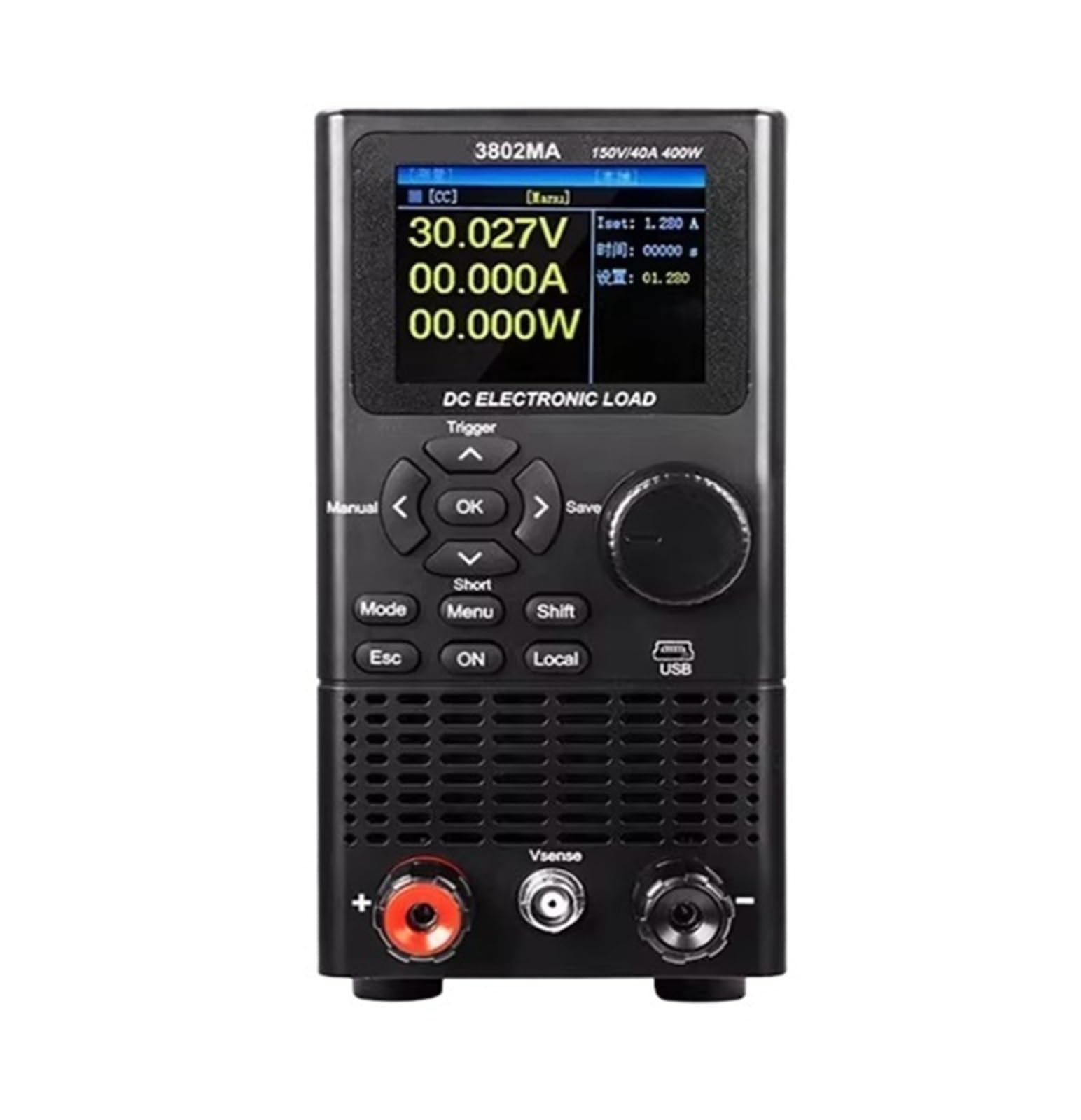 Carico elettronico CC VC3804MA 0-500 V 200 W 15 A