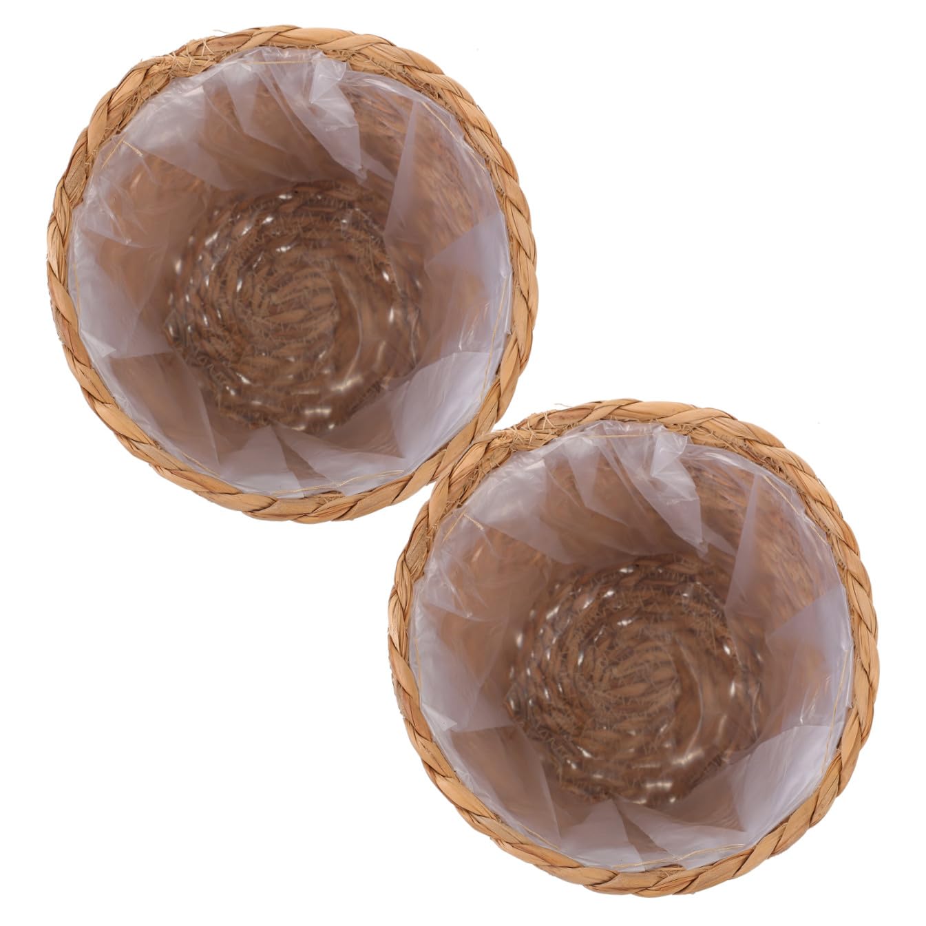 Panier à fleurs tressé main rotin pots de plantes extérieurs intérieurs