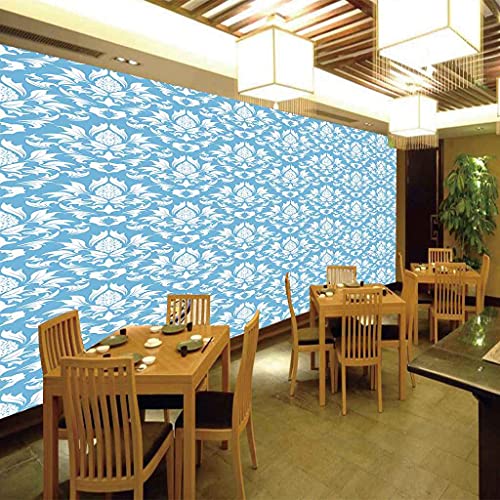 Poster Tableaux Muraux 3D Grand Format Bleu Abstrait 200x140