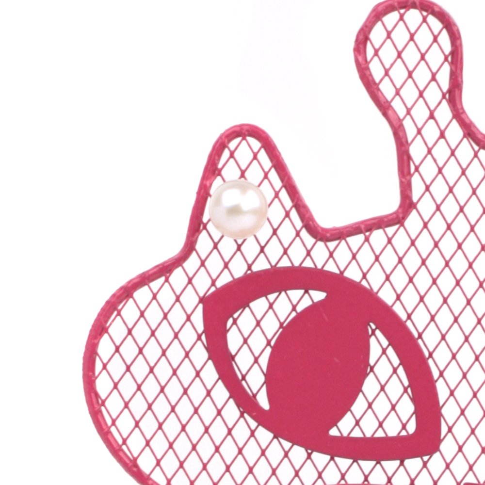 Pretty in Pink Kitty Cat Jewelry Earring Ring Bracelet Stand Tower Organizer Holder by Bucasi