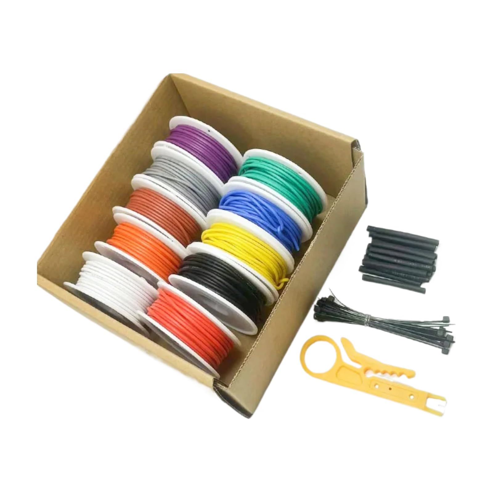 16 17-28 30 alambre eléctrico 10 color conjunto de cable conexión múltiples hebras