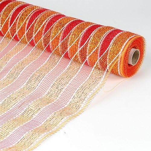 Deco Mesh Wraps Amazon.com: BBCrafts 21 Inch X 10 Yards Poly Deco Mesh Wrap with Laser ...