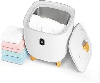 Garvee Towel Warmer Bucket, 20 L Large Towel Warmer with 2 Heating Modes, 20/40/60/90 Min Auto Shut Off, Bottom Heating Columns, LED Screen, Spa, Bathrobe, Blanket & Pajama