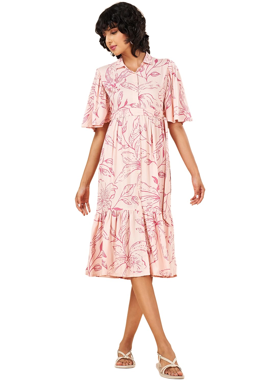 akkriti by pantaloons Women's Cotton Classic Below Hip Dress-picture-21