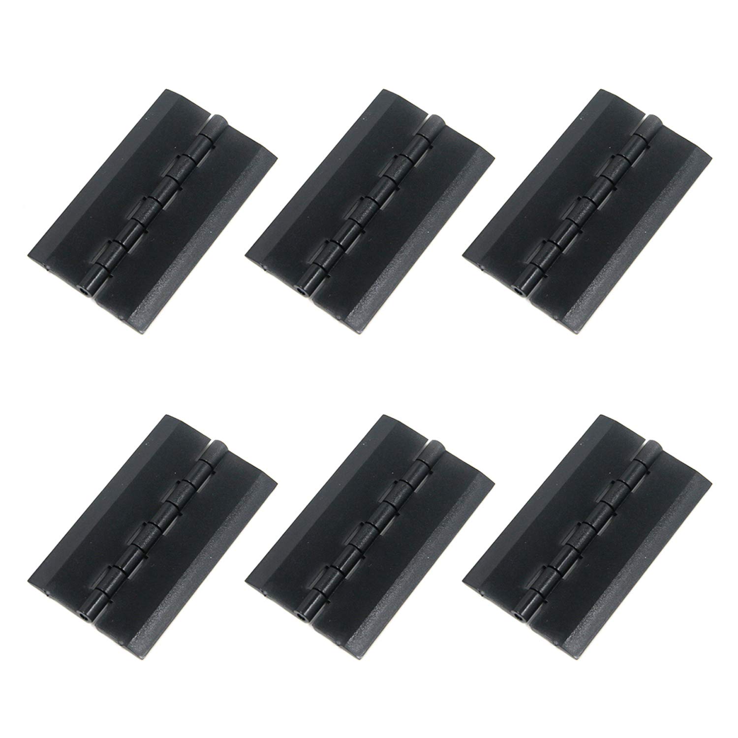 Charnières en acrylique noir Tulead de 7,5x4,5 cm contre les fixations qui rouillent