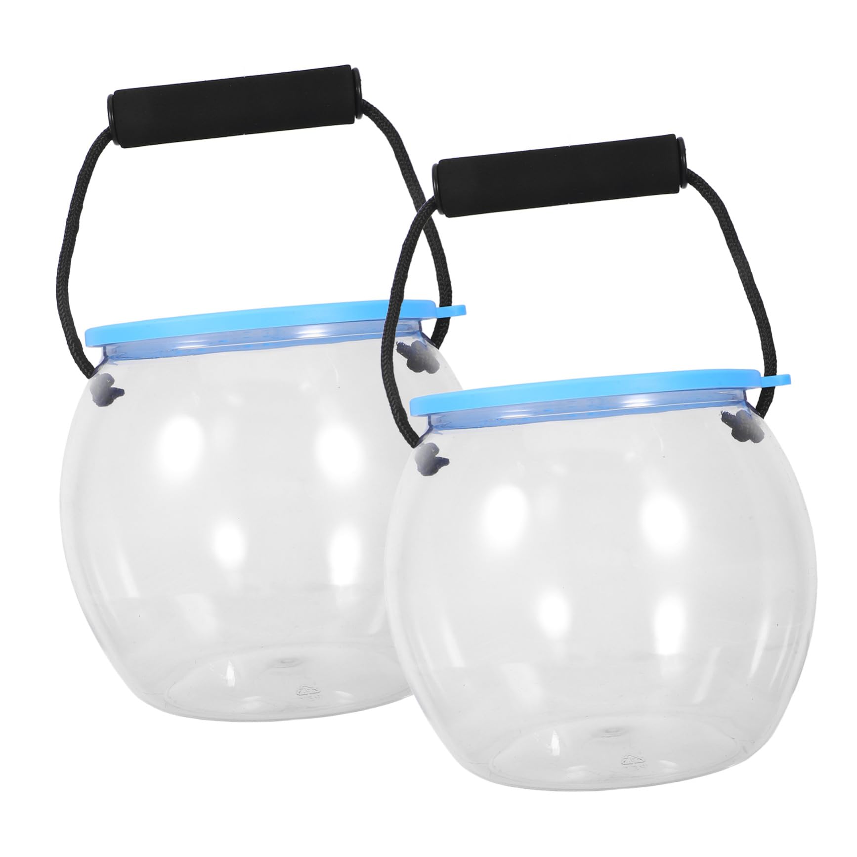 Seaux transparents pour aquarium Abaodam avec couvercle kit remise à eau 2pcs