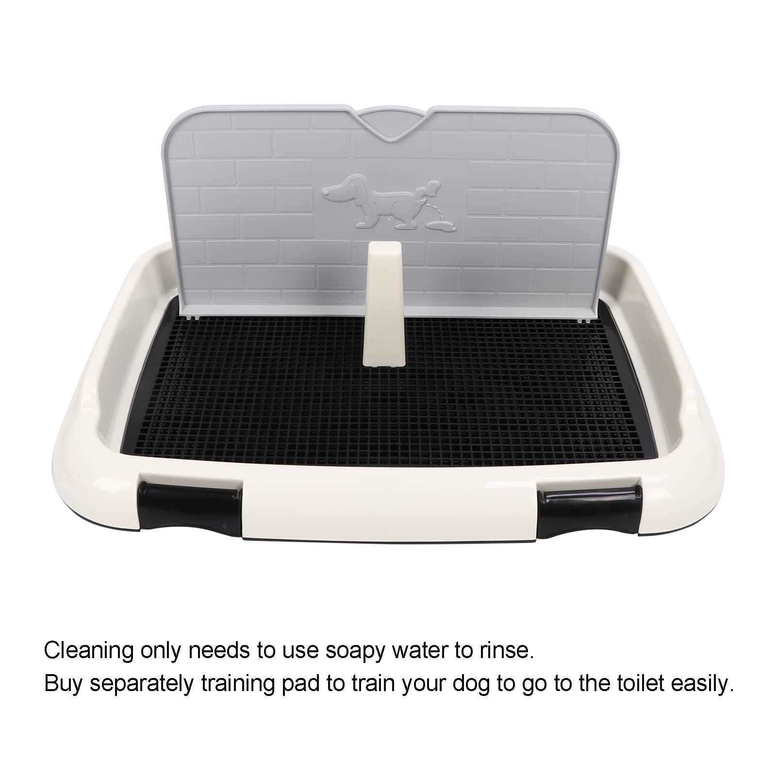 Plateau Pour Chiot Avec Grille Amovible – Bac à Litière D’intérieur, Antidérapant, Pour Chiens Petite Et Moyenne Taille - 8