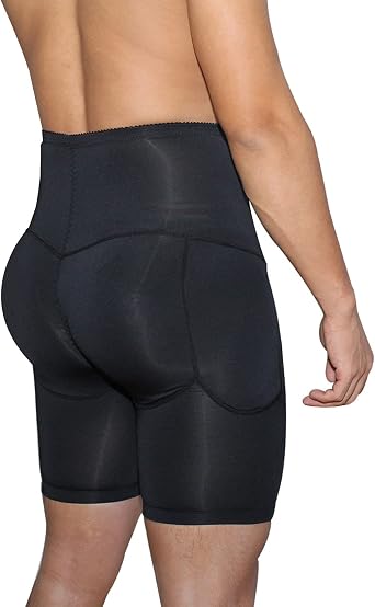 Mens Butt Lifter Shapewear Hip Enhancer Mens Padded Underwear with Detachable Pads