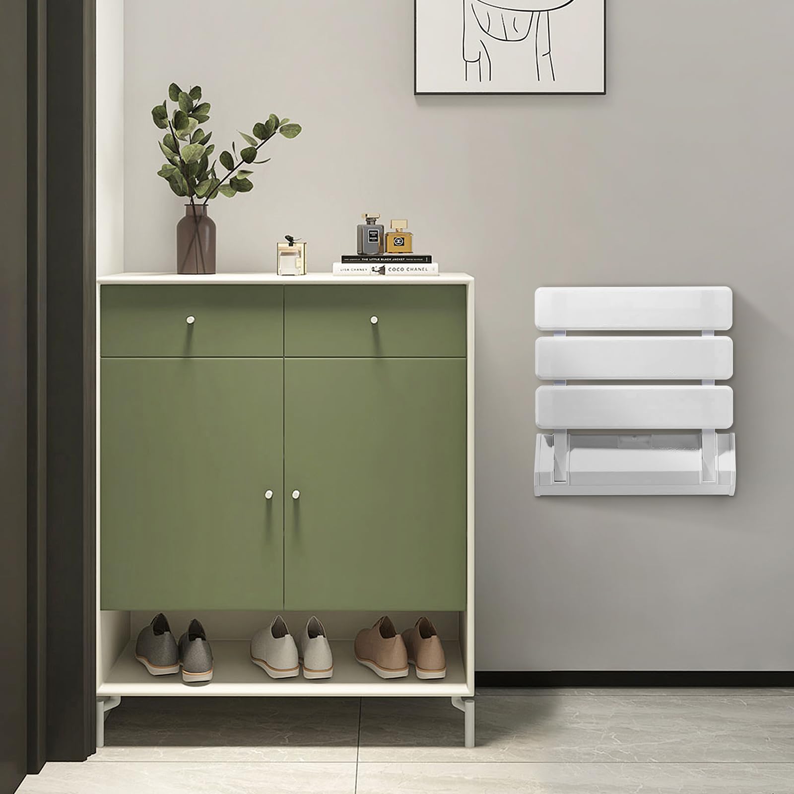 Sedile per Doccia Pieghevole, Sgabello Bagno Montaggio a Parete Pieghevole, Doccia Sedile Sgabello per Anziani, Max. 130 kg
