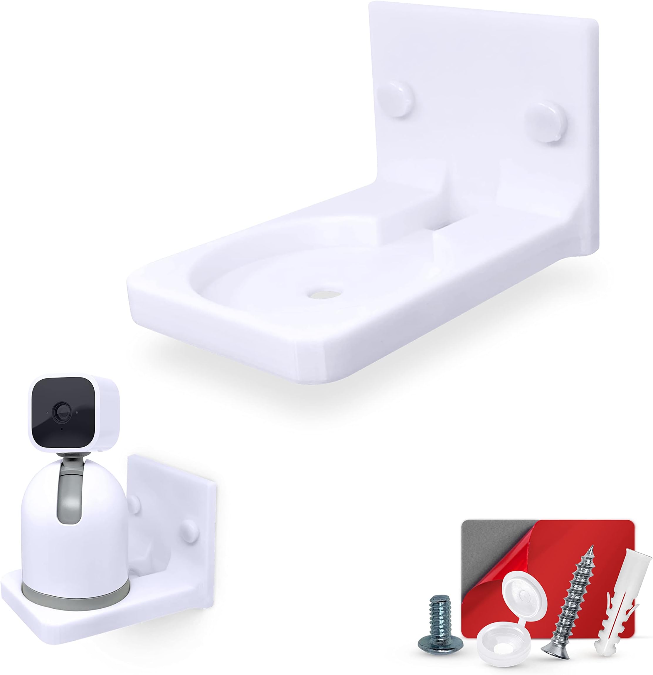 Wall Mount Compatible with Eufy Security Indoor Cam E220/Blink Mini Pan Tilt Camera, Wall Mount, Ceiling Mount, Stand Accessories, Super Hard Metal, Pack of 2 (without Cameras