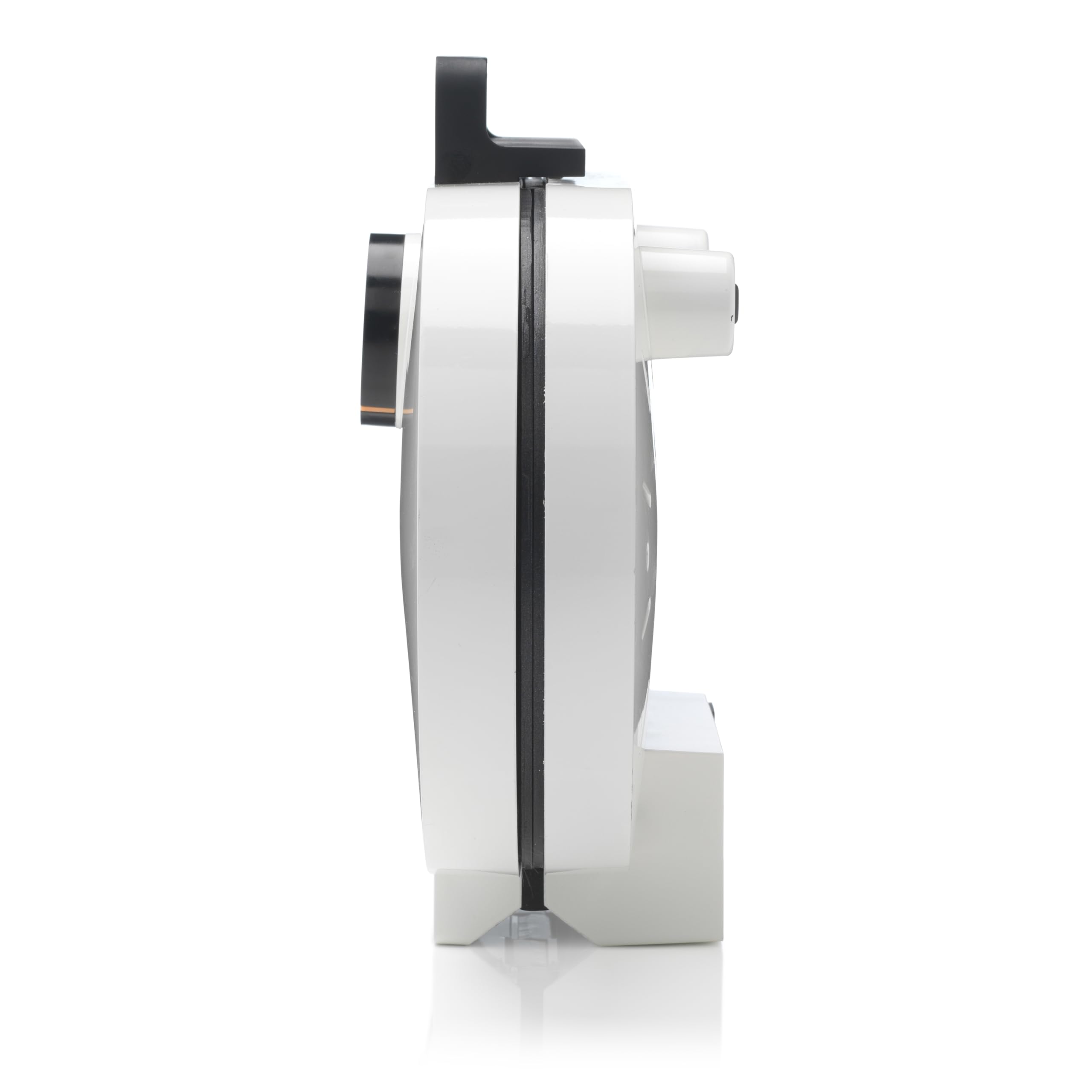 Trebs gofrera 13120 - Gofrera doble - Forma de corazón - 5 ajustes de temperatura - Doble revestimiento antiadherente - Almacenamiento vertical - Mango con aislamiento térmico - Blanco