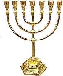 Candelabro Sete Pontas - Menorá - Importada De Israel