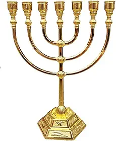Candelabro Sete Pontas - Menorá - Importada De Israel
